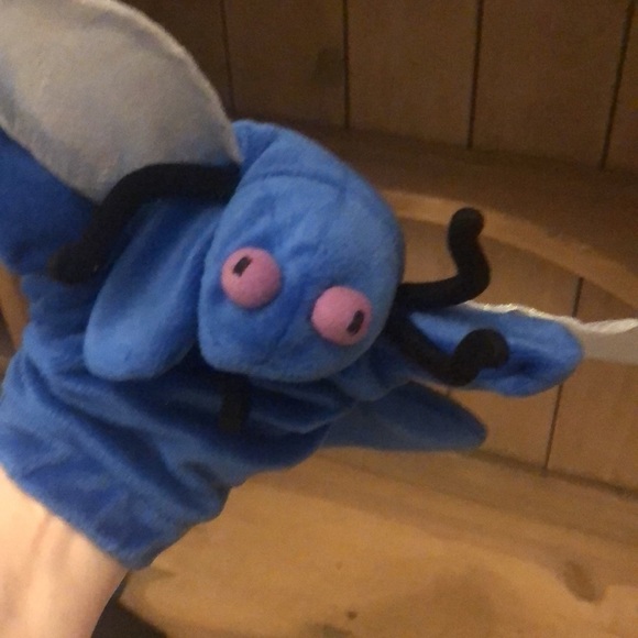 2 Two Hand Puppets Dragonfly Bird Caltoy Preschool Imaginative Play Toy - Picture 4 of 9